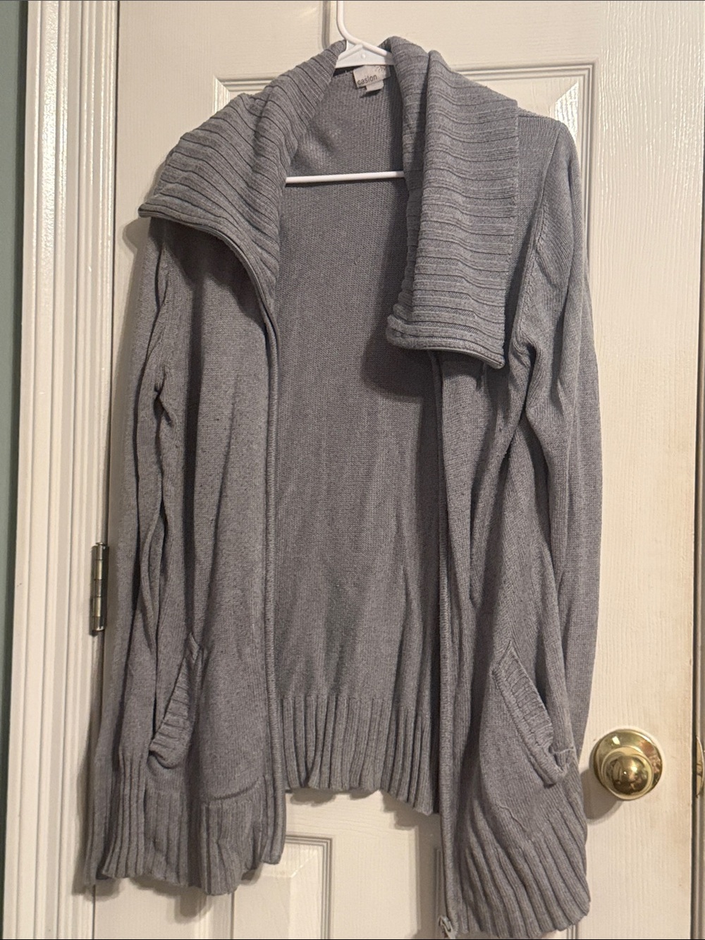 Caslon Light Gray Open-Knit Sweater - Picture 1 of 8